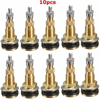 10pcs Tyre Valves Tractor Air Fits for 5/8" rim hole Brass & Rubber Replacement for Agricultural Tractor Liquid Tubeless
10pcs Tyre Valves Tractor Air Fits for 5/8" rim hole Brass & Rubber Replacement for Agricultural Tractor Liquid Tubeless