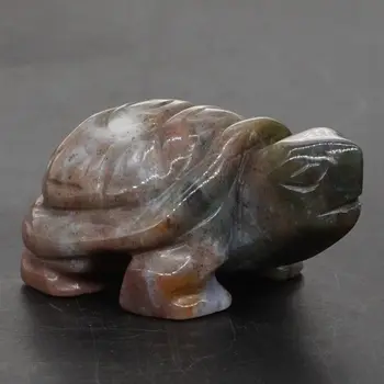 Turtle Tortoise Figurine 2" Natural Gemstone India Agate Crystal Carved Statue Crafts Home Decor
Turtle Tortoise Figurine 2" Natural Gemstone India Agate Crystal Carved Statue Crafts Home Decor