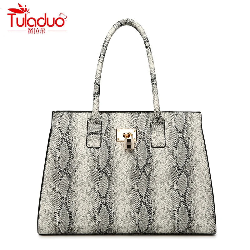 Fashion Serpentine Women Handbags High Quality PU Leather Women Shoulder Bags Large Capacity Tote Bag Ladies Top-Handle Bag 2018
Fashion Serpentine Women Handbags High Quality PU Leather Women Shoulder Bags Large Capacity Tote Bag Ladies Top-Handle Bag 2018