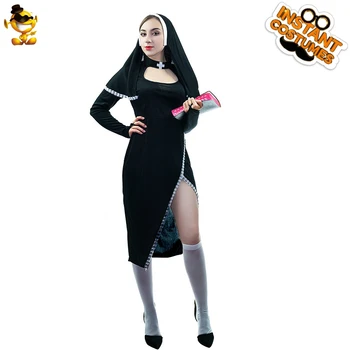 DSPLAY Sexy Roleplay Sister Fancy Dress Woman Carnival Cosplay Mary Newly Design Lady Career Suits Naughty Nun Party Costume
DSPLAY Sexy Roleplay Sister Fancy Dress Woman Carnival Cosplay Mary Newly Design Lady Career Suits Naughty Nun Party Costume
