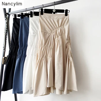 A-line Long Skirt Women 2019 New Summer Fall INS Super Fashion High Waist Pleated Solid Color Skirts Female Lady Skirt Nancylim
A-line Long Skirt Women 2019 New Summer Fall INS Super Fashion High Waist Pleated Solid Color Skirts Female Lady Skirt Nancylim