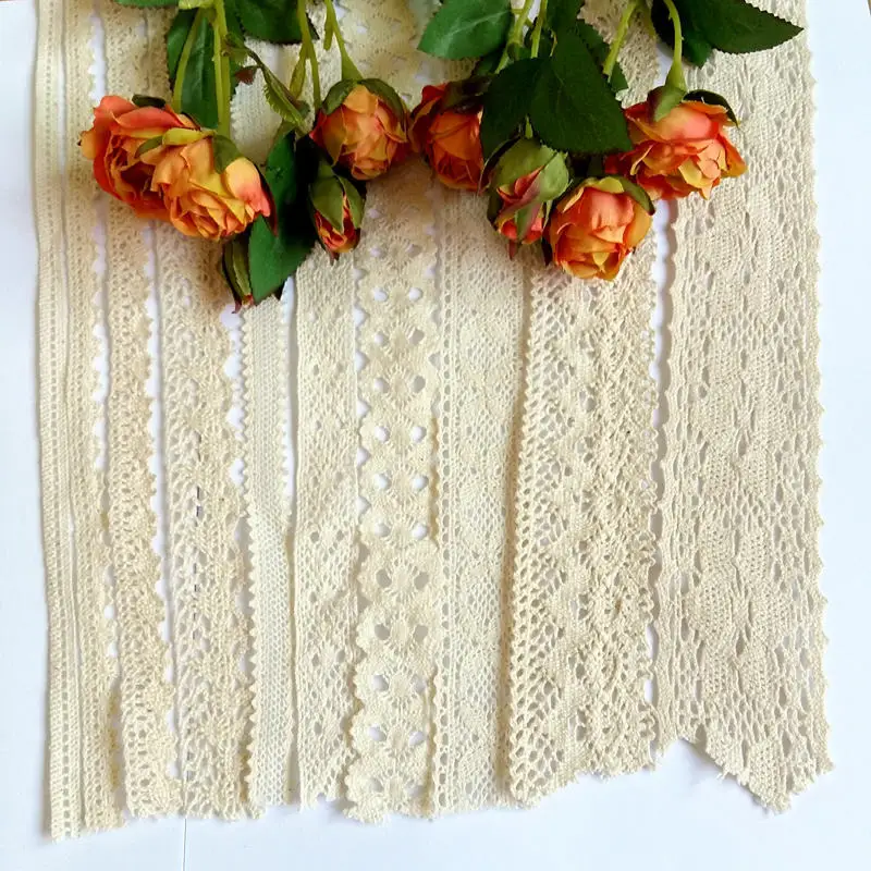5 Yard / lot 100% Cotton Lace Embroidered border Trim Clothing Decorative Ribbon Home DIY Sewing Wedding Crafts Decoration
5 Yard / lot 100% Cotton Lace Embroidered border Trim Clothing Decorative Ribbon Home DIY Sewing Wedding Crafts Decoration