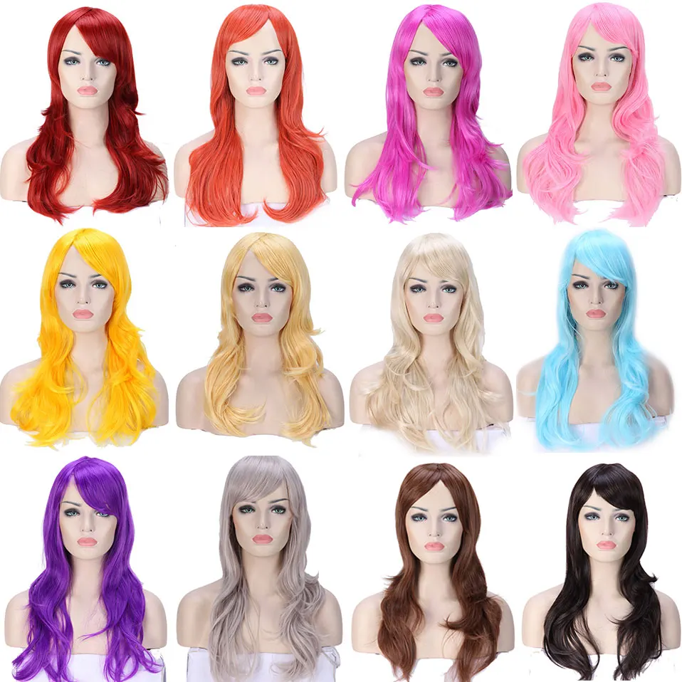 SNOILITE 56CM Loose Wave Cosplay wig Blue Red Pink Grey Purple Hair wig for women synthetic wig cosplay for christmas
SNOILITE 56CM Loose Wave Cosplay wig Blue Red Pink Grey Purple Hair wig for women synthetic wig cosplay for christmas