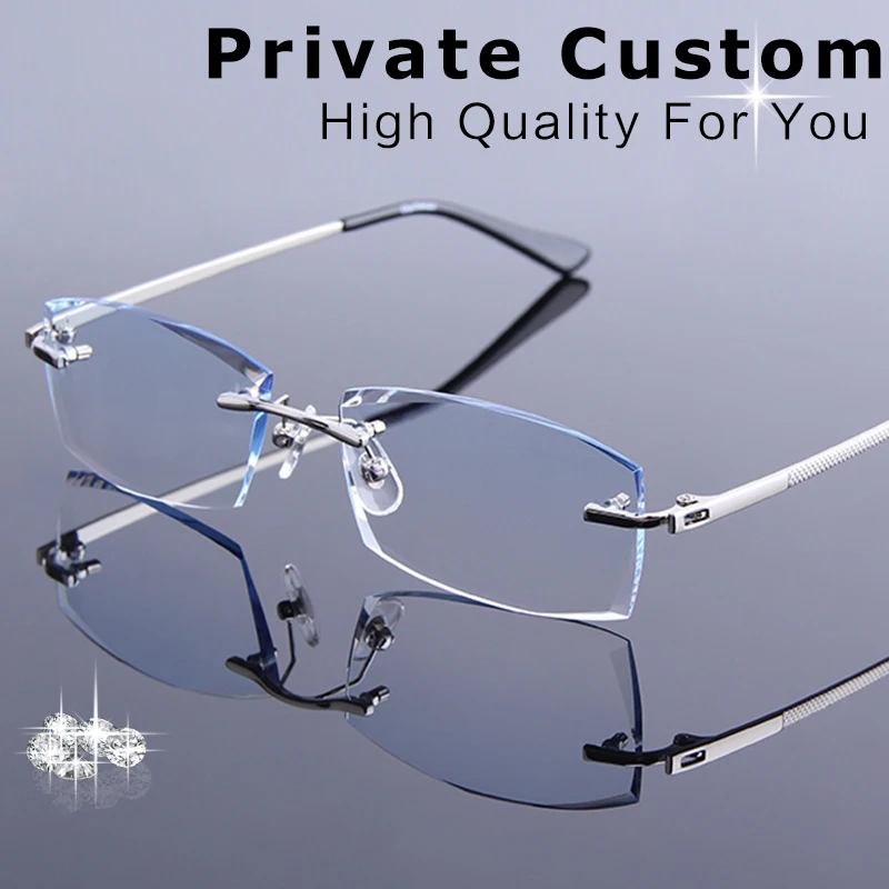 New Man Frameless Diamond Cutting Reading Glasses Men Prescription Eyeglasses Male Optical Myopia Computer Spectacle Presbyopia
New Man Frameless Diamond Cutting Reading Glasses Men Prescription Eyeglasses Male Optical Myopia Computer Spectacle Presbyopia