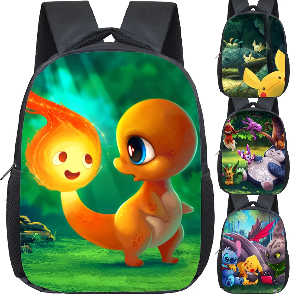 Pokemon Pikachu Charmander Snorlax Eevee Printing SchoolBag for Boy Girl School Backpack Children Students Kindergarten Backpack
Pokemon Pikachu Charmander Snorlax Eevee Printing SchoolBag for Boy Girl School Backpack Children Students Kindergarten Backpack