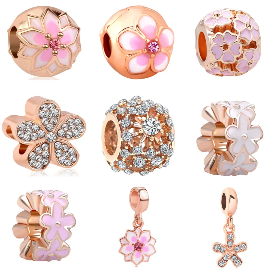 2018 summer free shipping 1pc european rose gold pink white Magnolia daisy flower diy bead clip Fit Pandora Charm Bracelet EL042
2018 summer free shipping 1pc european rose gold pink white Magnolia daisy flower diy bead clip Fit Pandora Charm Bracelet EL042