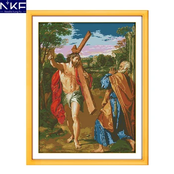 NKF Jesus Cross Stitch Handmade Crafts Chinese Cross Stitch Set DIY Kit Embroidery Needlework Cross Stitch Kits for Embroidery
NKF Jesus Cross Stitch Handmade Crafts Chinese Cross Stitch Set DIY Kit Embroidery Needlework Cross Stitch Kits for Embroidery