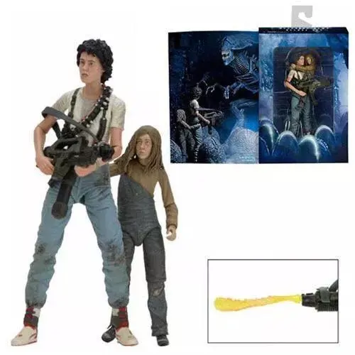 

ALEN Aliens 30th Anniversary Ripley Rescuing Newt 7" Action Figure Deluxe 2 Pack Movie Classic Collectible 2016 NECA Alien