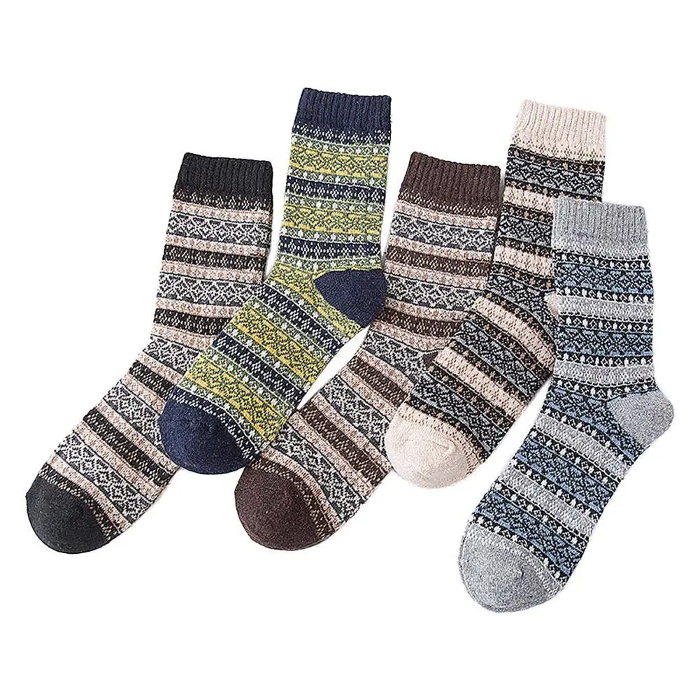 1 Pair Warm Men Socks Ethnic style Cotton Knitting Winter Fall Crew Socks Winter Style Christmas Winter Socks Cotton Soft
1 Pair Warm Men Socks Ethnic style Cotton Knitting Winter Fall Crew Socks Winter Style Christmas Winter Socks Cotton Soft
