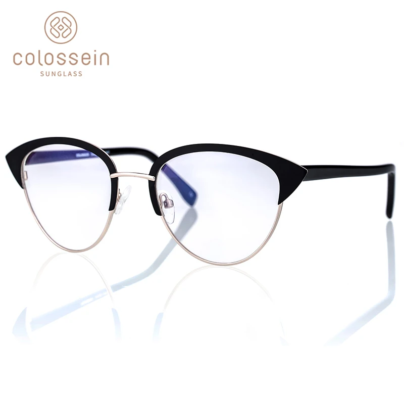 COLOSSEIN Fashion Glasses For Women Reading Eyewear Optical Classic New Cat Eye Men Metal Light Frame Clear Eyewear
COLOSSEIN Fashion Glasses For Women Reading Eyewear Optical Classic New Cat Eye Men Metal Light Frame Clear Eyewear