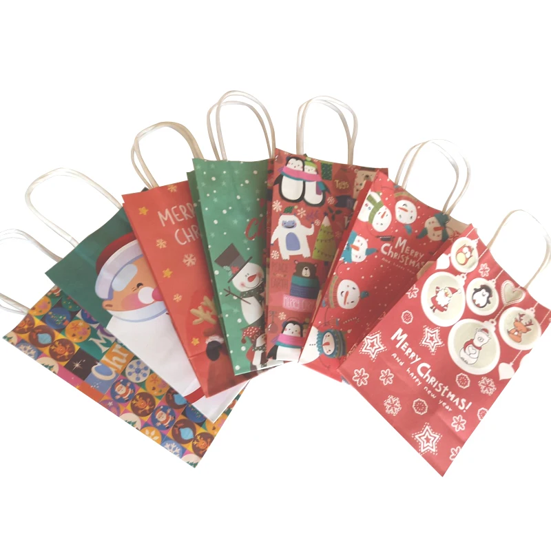 10Pcs/lot Christmas Paper Bag 21*13*8cm Multifuntion Festival gift bag with Handles Christmas Party Supply For Party 8 selection
10Pcs/lot Christmas Paper Bag 21*13*8cm Multifuntion Festival gift bag with Handles Christmas Party Supply For Party 8 selection