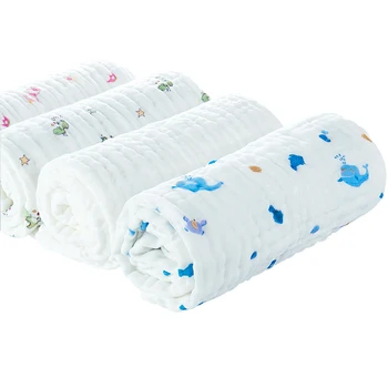 Autumn Newborn Printed Bath Towel Hold Wraps 6 Layers Super Soft Breathable Muslin Baby Blanket Swaddle Infant Receiving Blanket
Autumn Newborn Printed Bath Towel Hold Wraps 6 Layers Super Soft Breathable Muslin Baby Blanket Swaddle Infant Receiving Blanket