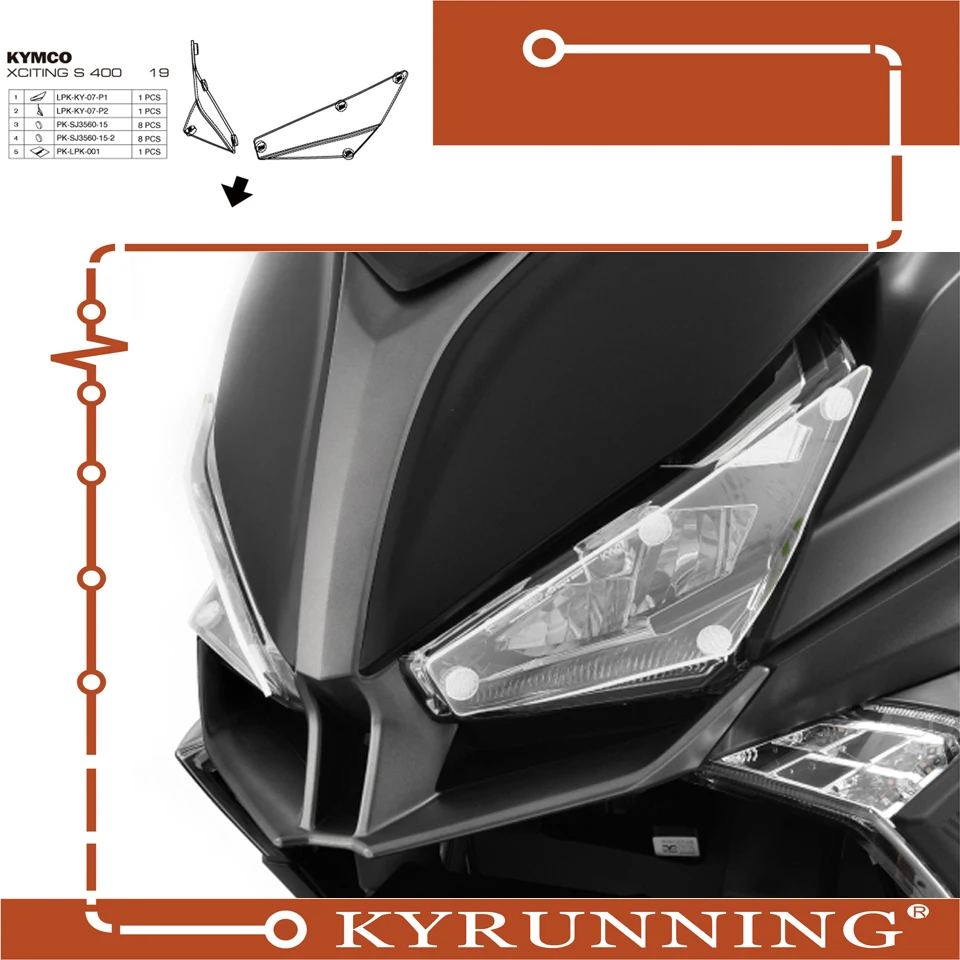 Teng Worship FOR Kymco Xciting S 400 Xciting S400 2017-2019 motorcycle Headlight Protector Cover Shield Screen Lens
Teng Worship FOR Kymco Xciting S 400 Xciting S400 2017-2019 motorcycle Headlight Protector Cover Shield Screen Lens