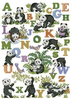 Needlework 14CT 16CT 18CT Cross Stitch, DIY Count Cross Stitch, Embroidery Set, Panda alphabet
Needlework 14CT 16CT 18CT Cross Stitch, DIY Count Cross Stitch, Embroidery Set, Panda alphabet