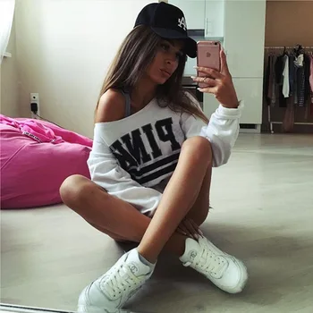 Letter Print White Sweatshirts Women Hoodies Long Sleeve Pullovers Mujer Harajuku Sexy Tops Female Streetwear Sweatshirt
Letter Print White Sweatshirts Women Hoodies Long Sleeve Pullovers Mujer Harajuku Sexy Tops Female Streetwear Sweatshirt