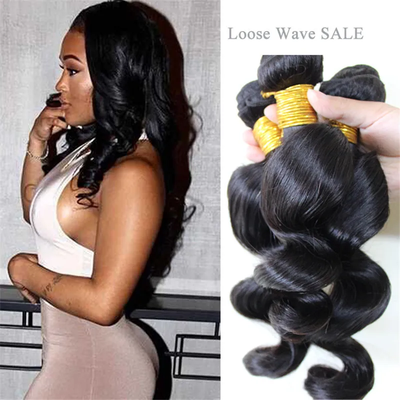 Super SOFT and THICK brazilian loose wave1 free bundles julia virgin hair unprocessed virgin loose wave brizilian virgin hair