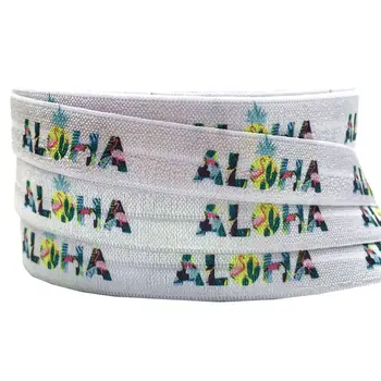Flamingo Pineapple Printed Fold Over Elastic Aloha FOE Ribbon For DIY Headwear Gift Webbing Accessories 10Yards/lot 16mm
Flamingo Pineapple Printed Fold Over Elastic Aloha FOE Ribbon For DIY Headwear Gift Webbing Accessories 10Yards/lot 16mm