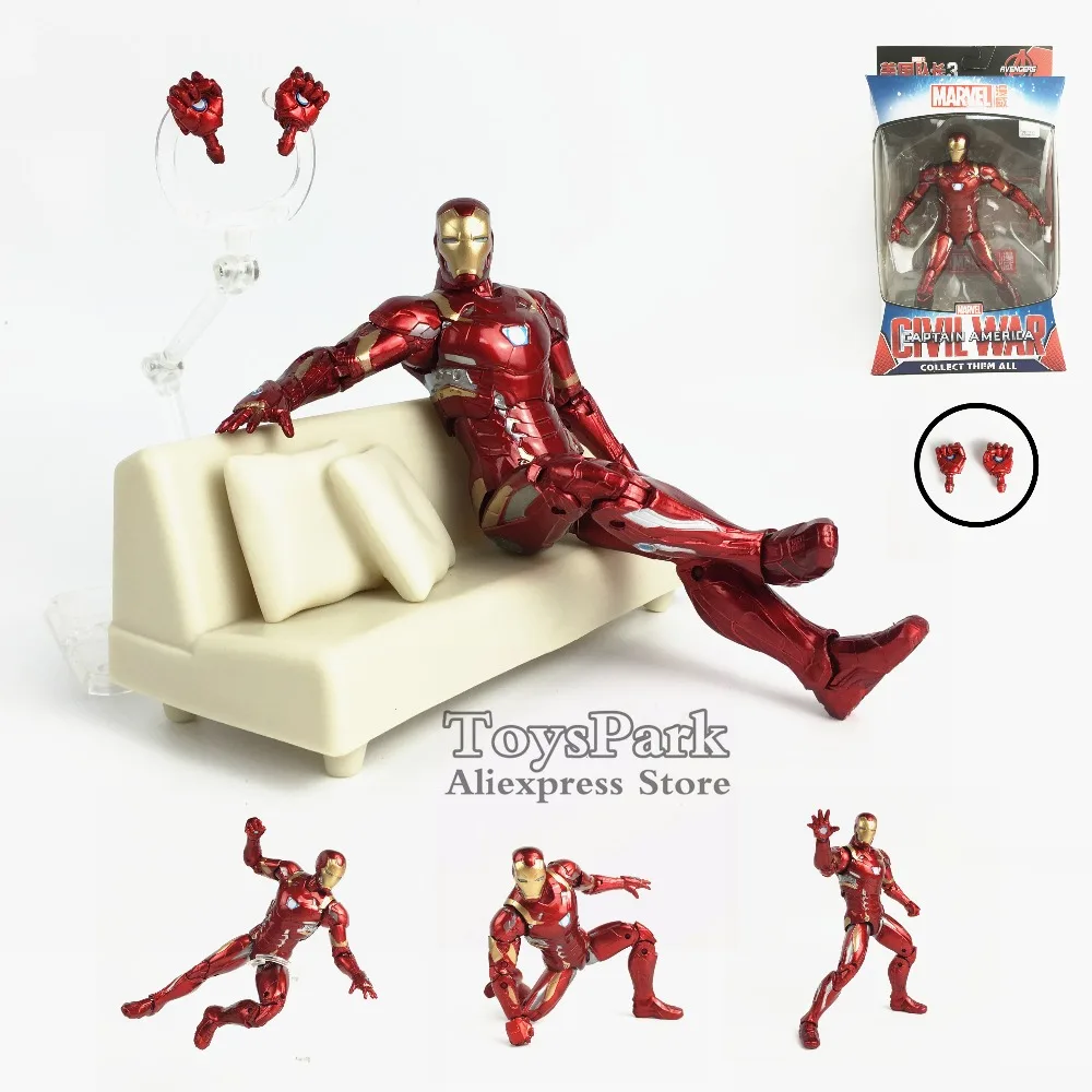 Marvel Movie Iron Man PVC 7" Action Figure Avengers 3 Toys Doll Model Base Sofe Accessories Extra Hands Collectible Kid Gift NEW
Marvel Movie Iron Man PVC 7" Action Figure Avengers 3 Toys Doll Model Base Sofe Accessories Extra Hands Collectible Kid Gift NEW