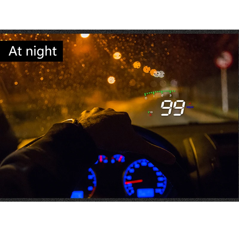 A900 HUD Дисплей индикатор расхода топлива OBDII для автомобилей диагностический