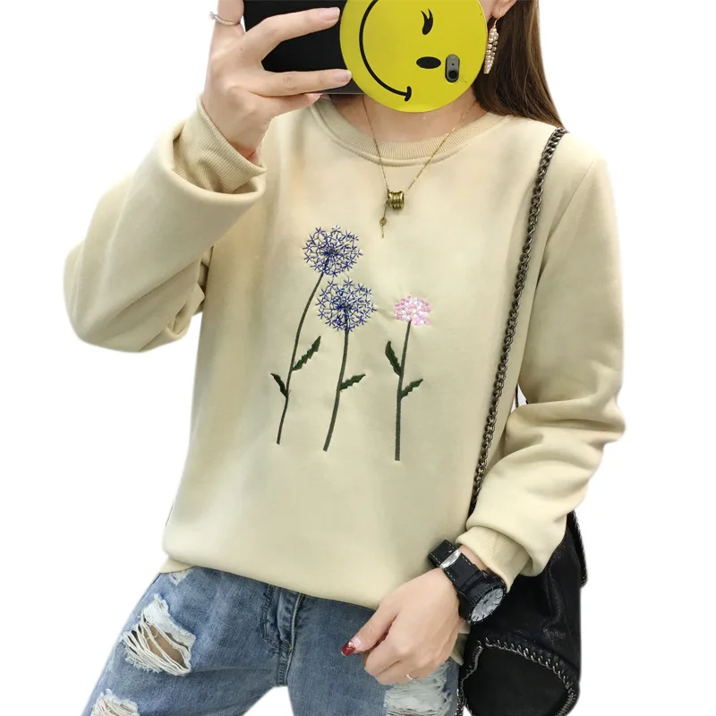 2018 autumn embroidery vegetation round neck Korean version harajuku long sleeve set head woman Loose sweet Fashion sweatshirts
2018 autumn embroidery vegetation round neck Korean version harajuku long sleeve set head woman Loose sweet Fashion sweatshirts