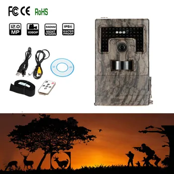 

120 Wide Lens Scouting Trail Camera Digital Infrared 940nm IR Wildlife Hunting Camera 12MP HD LED Video Recorder Game Camera