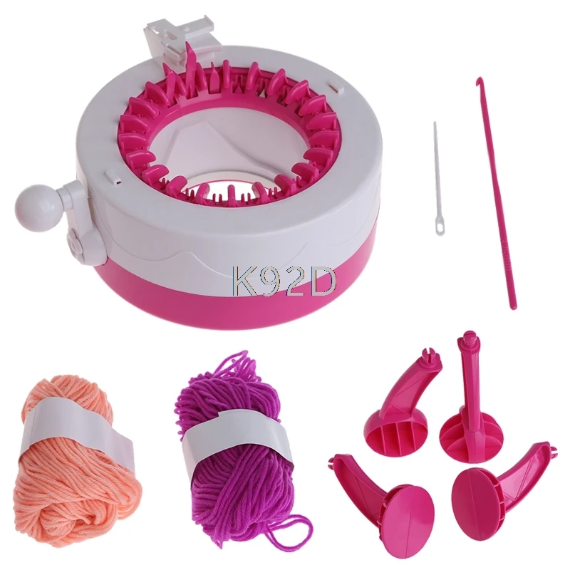 Manual Hats Scarves Knitting Machine DIY Toy Gift With 2 Wool for Children Kids J04 
Manual Hats Scarves Knitting Machine DIY Toy Gift With 2 Wool for Children Kids J04