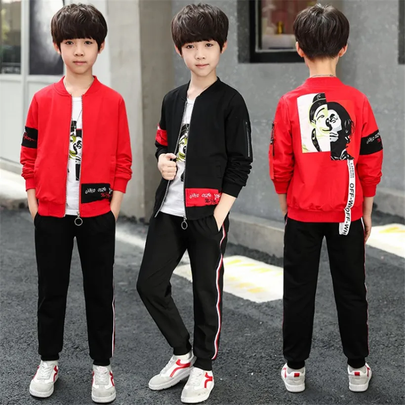5-13Y Boys Costume For Kids Clothing Sets Spring Autumn Kids Outfits T-shirt+Pants 3pcs Tracksuit Children Clothes Sport Suit
5-13Y Boys Costume For Kids Clothing Sets Spring Autumn Kids Outfits T-shirt+Pants 3pcs Tracksuit Children Clothes Sport Suit