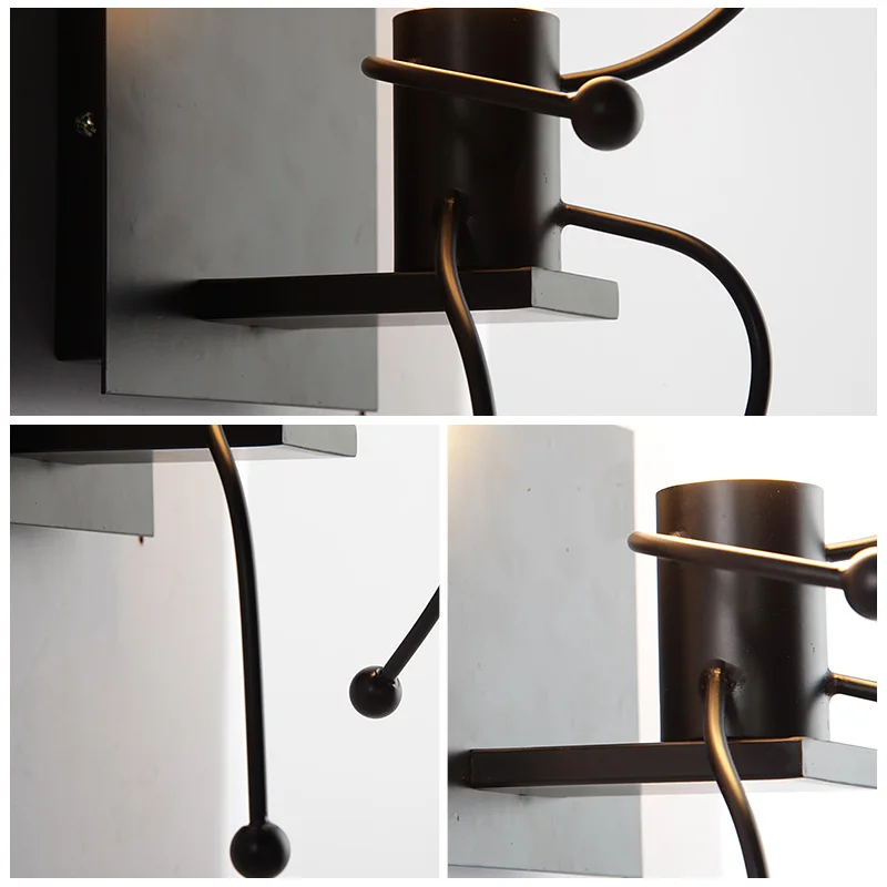 2019 Creative modern black wall lamp iron two head vanity mirror wall light for children bed room beside room cafe hote
2019 Creative modern black wall lamp iron two head vanity mirror wall light for children bed room beside room cafe hote