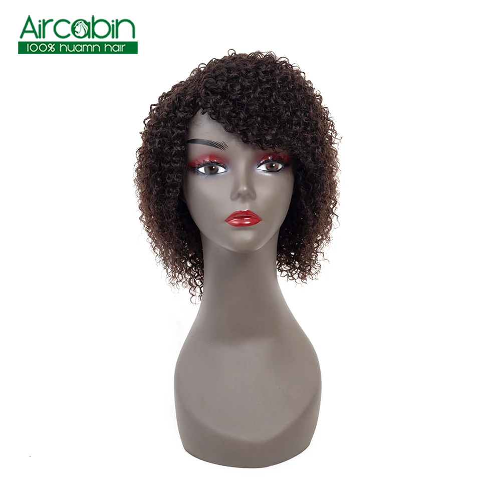 Kinky Curly Human Hair Wigs For Black Women 130% Density Indian NonRemy Hair Color #2 Indian Perruque Bouclй Aircabin Hair
Kinky Curly Human Hair Wigs For Black Women 130% Density Indian NonRemy Hair Color #2 Indian Perruque Bouclй Aircabin Hair