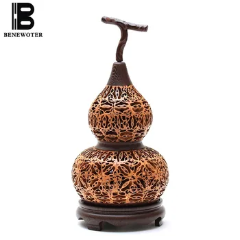 Premium Handmade Walnut Wooden Hollow Carved Gourd Shape Incense Burner | Vintage Sandalwood Censer for Stick Cone Coil Incense
Premium Handmade Walnut Wooden Hollow Carved Gourd Shape Incense Burner | Vintage Sandalwood Censer for Stick Cone Coil Incense