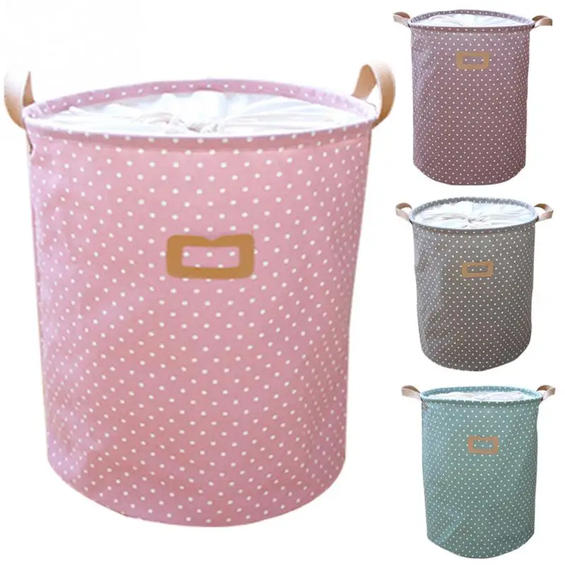 4 Colors dot Drawstring Laundry Basket Home Organizer Folding Large Storage Basket for books toys clothes
4 Colors dot Drawstring Laundry Basket Home Organizer Folding Large Storage Basket for books toys clothes