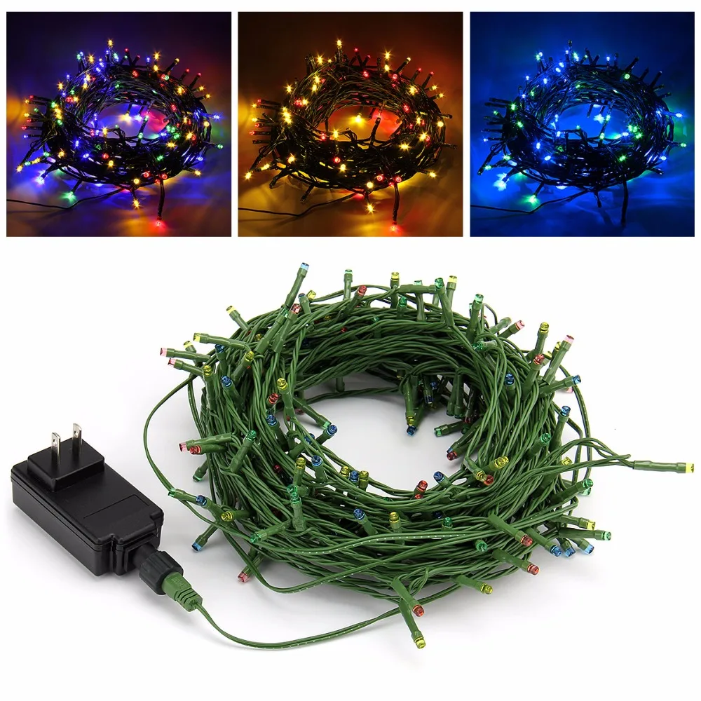 LED String Lights 22M 200LEDs Party Christmas Tree Home Decoration Lighting 4 Colors 8 Modes Fairy Lights with Power Adapter
LED String Lights 22M 200LEDs Party Christmas Tree Home Decoration Lighting 4 Colors 8 Modes Fairy Lights with Power Adapter