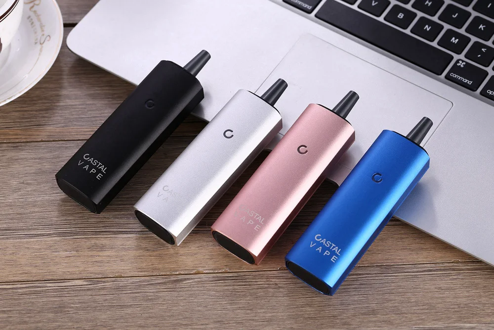 Original CASTAL VAPE 2 IN 1 dry herb & wax vaporizer Electronic Cigarette kit 3000mAh Temperature Control Vaporizer vape pen mod