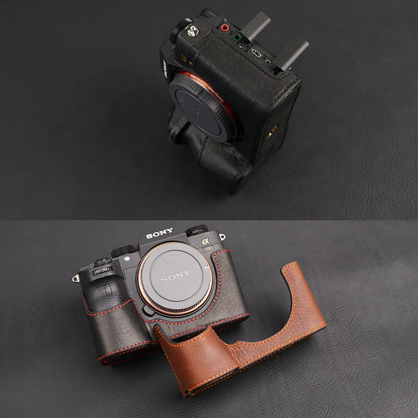 Фото Чехол для камеры [VR] сумка из натуральной кожи Sony A9 A7 III чехол - купить