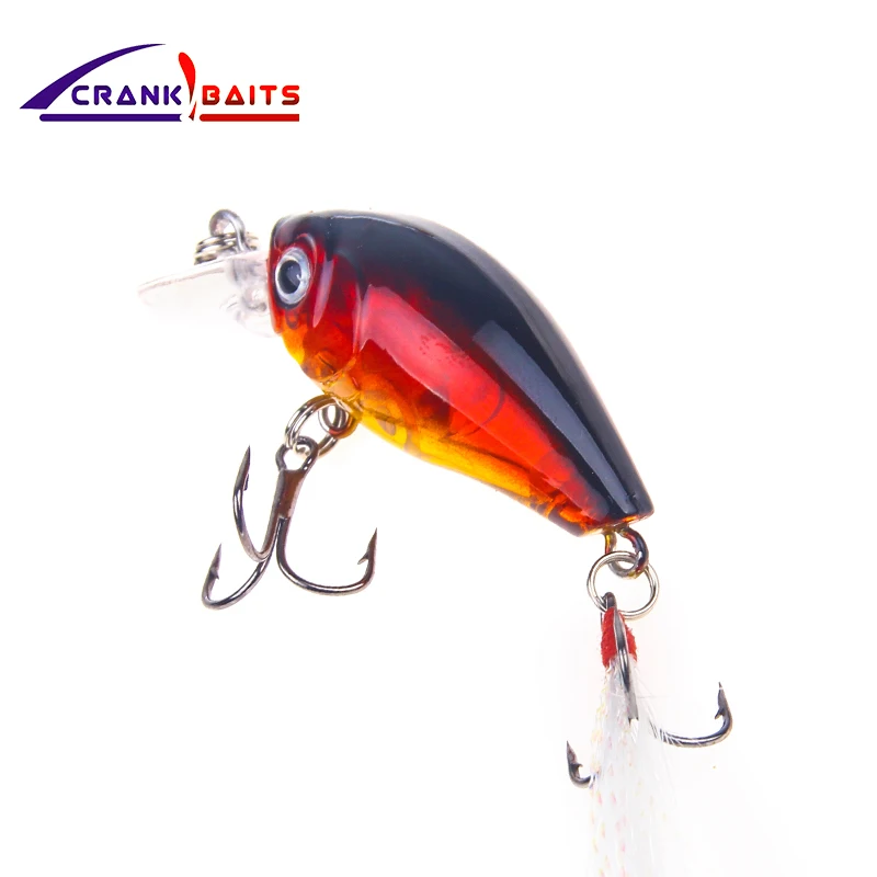 

CRANK BAITS Minnow Fishing Lure 45mm 3.4g Topwater Hard Bait Japan Crankbait Carp Fishing Wobblers Artificial Tackle YB190