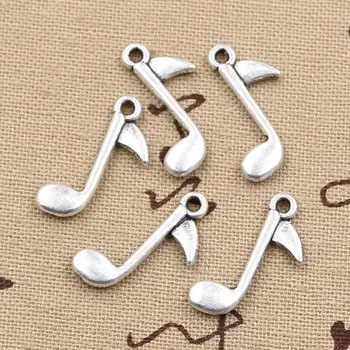 12pcs Charms Musical Note 23x13mm Antique Making Pendant fit,Vintage Tibetan Bronze Silver color,DIY Handmade Jewelry
12pcs Charms Musical Note 23x13mm Antique Making Pendant fit,Vintage Tibetan Bronze Silver color,DIY Handmade Jewelry