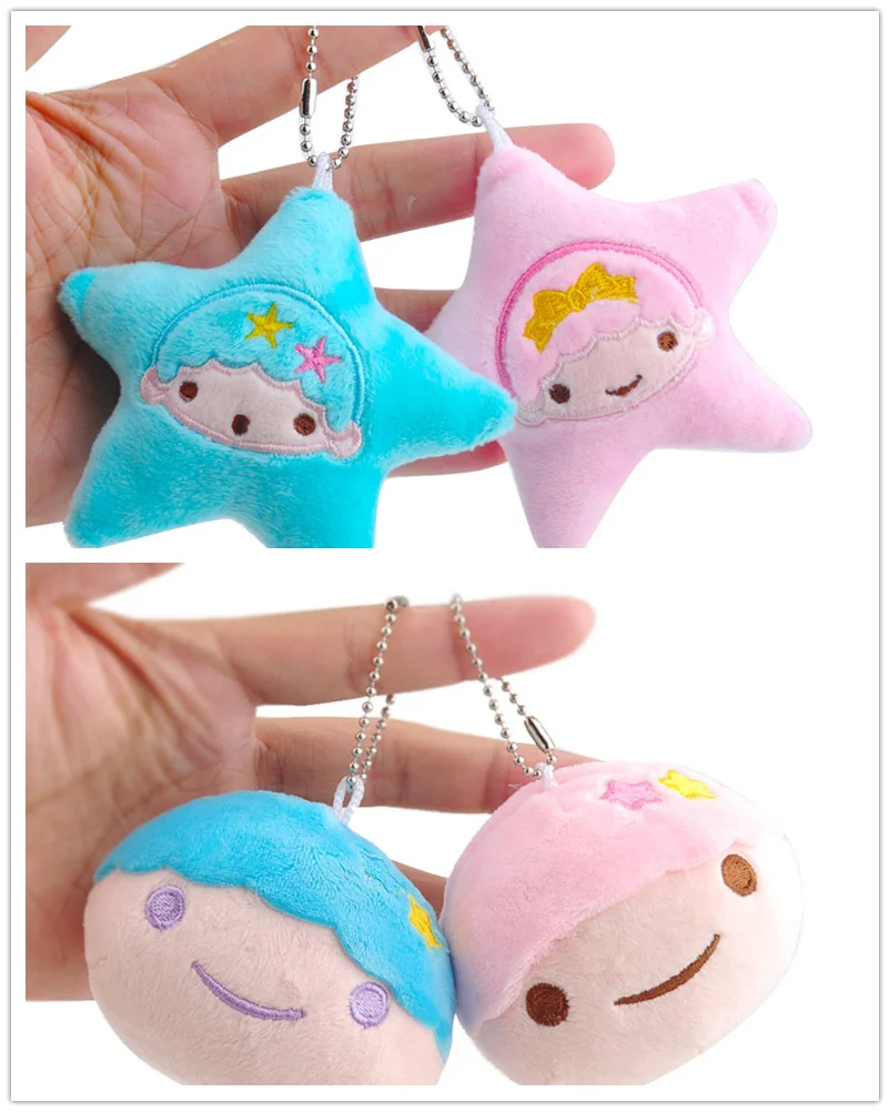 6cm and 9cm Super Kawaii Little Twin Star Plush Toys keychain Gift Plush Toy Doll B0892
6cm and 9cm Super Kawaii Little Twin Star Plush Toys keychain Gift Plush Toy Doll B0892