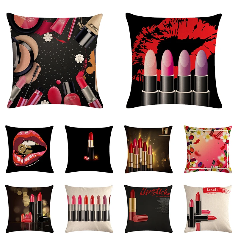 45 * 45cm Ultra Popular Women Lipstick Pattern Pillow Cover Suitable for Home Decoration Square Sofa Cushion Cover
45 * 45cm Ultra Popular Women Lipstick Pattern Pillow Cover Suitable for Home Decoration Square Sofa Cushion Cover