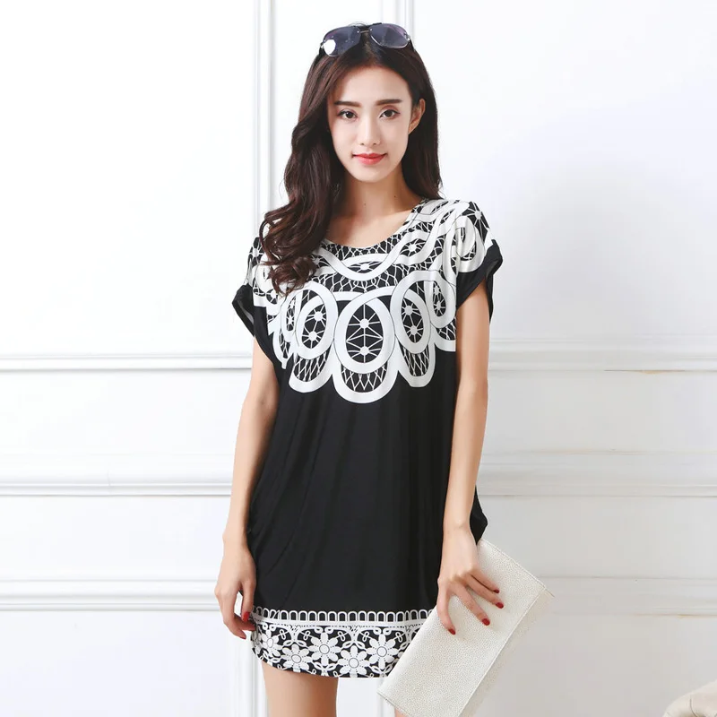New arrival women summer dress plus size short sleeve o-neck cartoon cute long tops tunic loose woman bohemian dresses vestido
New arrival women summer dress plus size short sleeve o-neck cartoon cute long tops tunic loose woman bohemian dresses vestido