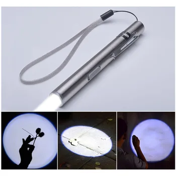 USB Rechargeable or battery LED Flashlight High-quality Powerful Mini LED Torch Design Pen Hanging With Metal Clip
USB Rechargeable or battery LED Flashlight High-quality Powerful Mini LED Torch Design Pen Hanging With Metal Clip