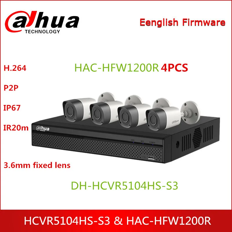 Dahua HDCVI Camera Kit with DH-HCVR5104HS-S3 HDCVI Camera HAC-HFW1200R 1080 P2P Surveillance System
Dahua HDCVI Camera Kit with DH-HCVR5104HS-S3 HDCVI Camera HAC-HFW1200R 1080 P2P Surveillance System