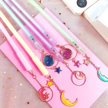 36pcs/lot creative star moon pendant candy color Gel Pens sign Pens School Office Supplies party Gifts stationery water pen
36pcs/lot creative star moon pendant candy color Gel Pens sign Pens School Office Supplies party Gifts stationery water pen