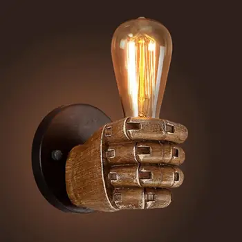 Retro Fist Shape Wall Light E27 Lamp Holder Industrial Style Wall Lamp Restaurant Dinning Hall Living Room Cafe Bar Decoration
Retro Fist Shape Wall Light E27 Lamp Holder Industrial Style Wall Lamp Restaurant Dinning Hall Living Room Cafe Bar Decoration