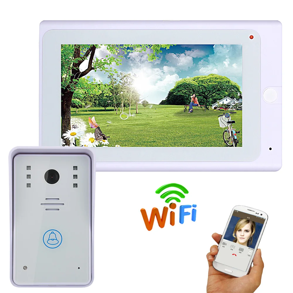 7 inch WIFI IP Video Door Phone Intercom Wireless Door Bell Door Speaker Access Control System Touch Screen Motion Detection
7 inch WIFI IP Video Door Phone Intercom Wireless Door Bell Door Speaker Access Control System Touch Screen Motion Detection