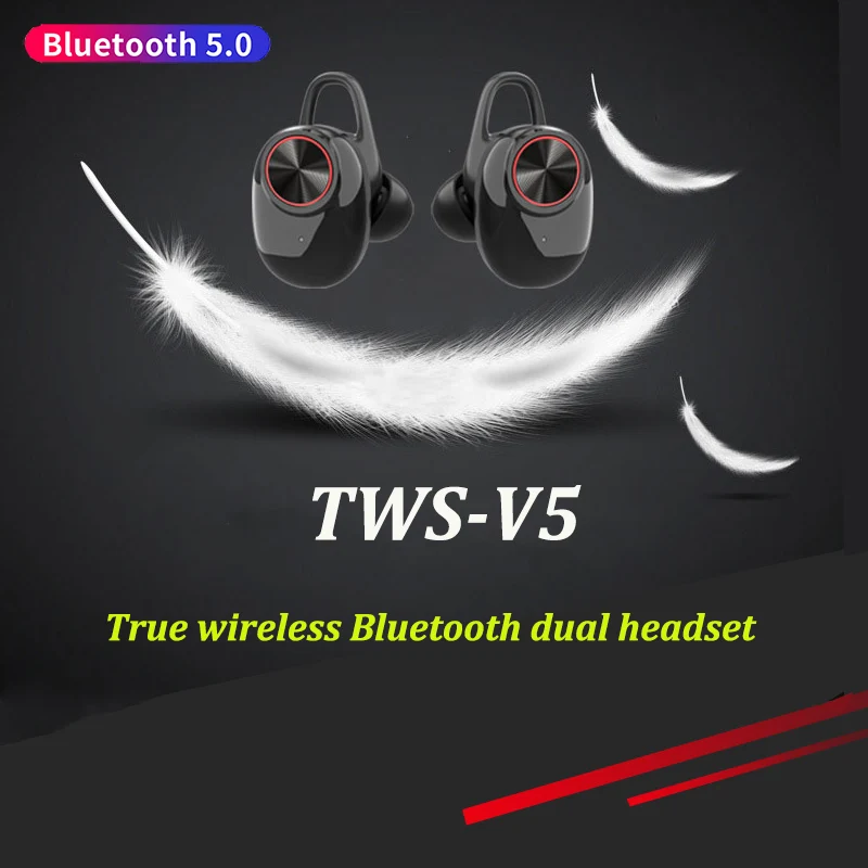 V5 headset is equipped with bluetooth V5.0+EDR stereo wireless headset built-in microphone speakerphone bluetooth TWS headset
V5 headset is equipped with bluetooth V5.0+EDR stereo wireless headset built-in microphone speakerphone bluetooth TWS headset