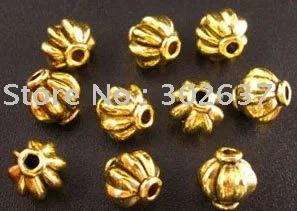 

150pcs Antiqued gold plt metal Lantern spacer beads 8mm A81G