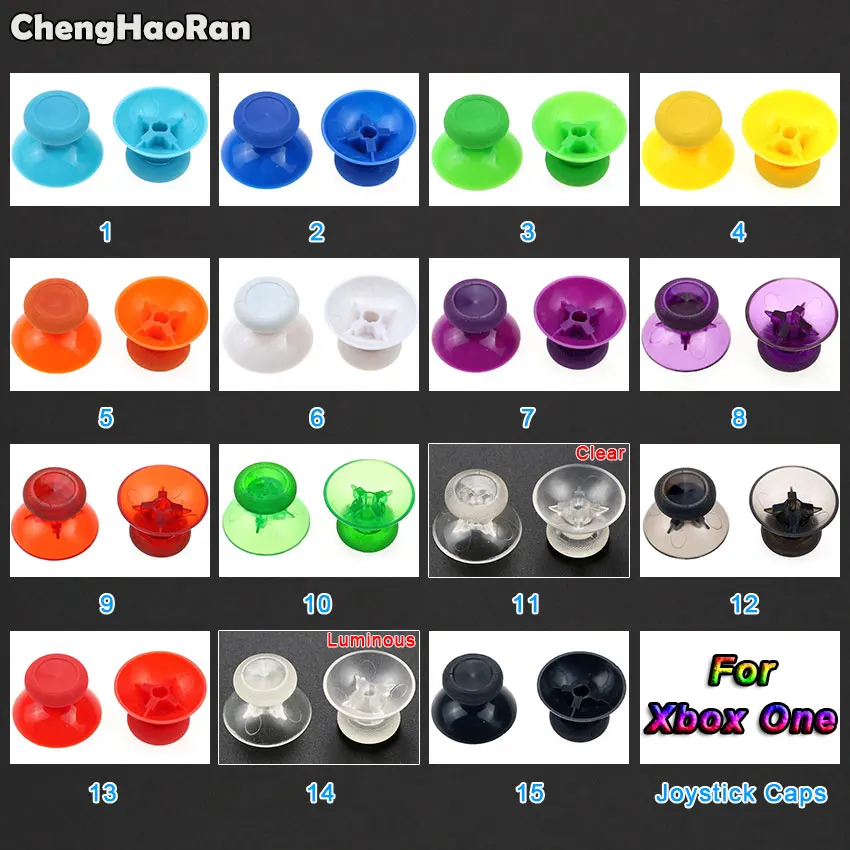 ChengHaoRan 2 шт. сменный аналоговый чехол для джойстика 3D колпачок аналоговых стиков