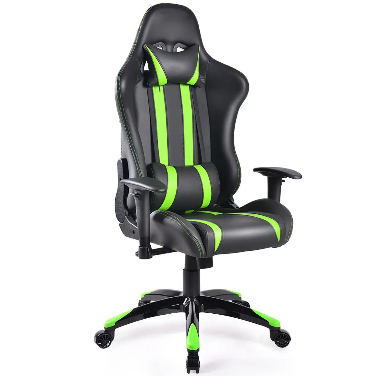 Giantex Racing High Back Reclining Gaming Chair Swivel Ergonomic Computer Desk Office Chair New Modern Furniture HW53993GN
Giantex Racing High Back Reclining Gaming Chair Swivel Ergonomic Computer Desk Office Chair New Modern Furniture HW53993GN