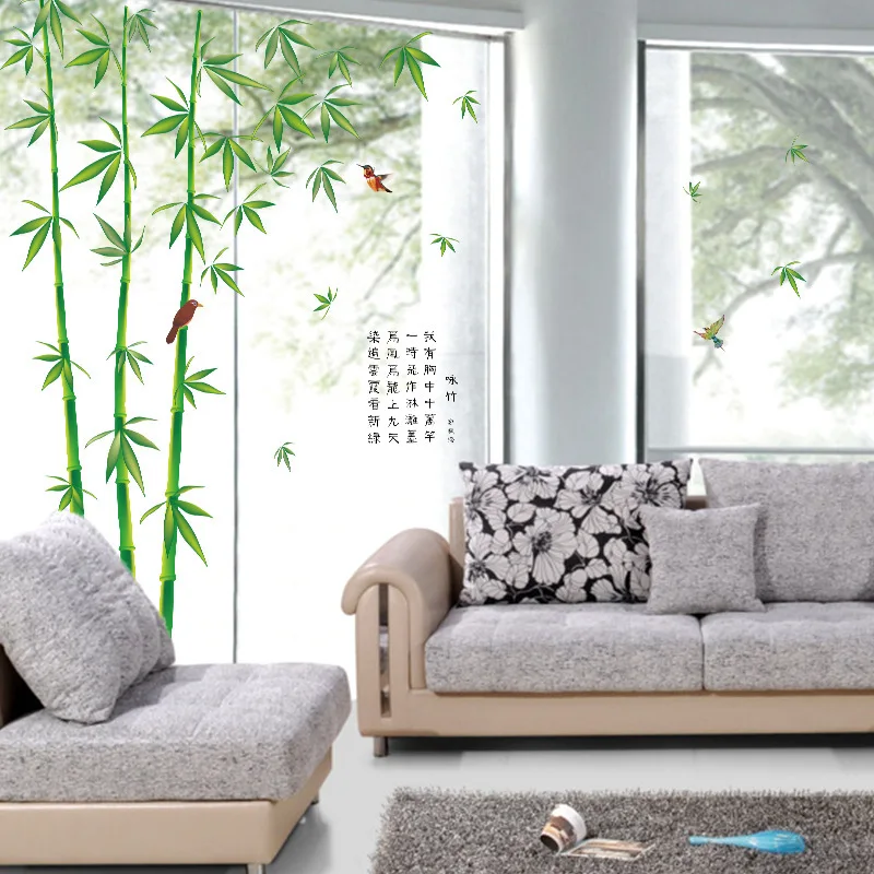 Fresh Green Bamboo Glass Windows Wall Stickers Vinyl DIY Plants Pattern Home Decor Sticker for Living Room Study Room Decor
Fresh Green Bamboo Glass Windows Wall Stickers Vinyl DIY Plants Pattern Home Decor Sticker for Living Room Study Room Decor