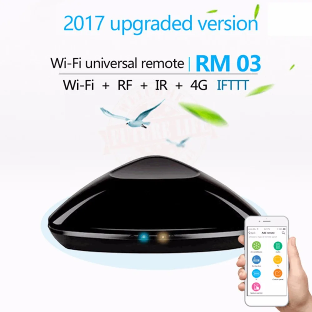 Broadlink 2017 New RM Pro RM03 Smart Home Automation WIFI/IR/RF Universal Remote Control Switch for Android
Broadlink 2017 New RM Pro RM03 Smart Home Automation WIFI/IR/RF Universal Remote Control Switch for Android